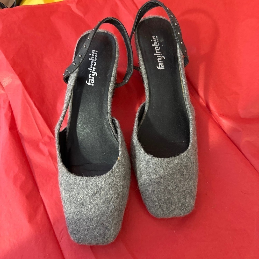 Anthropologie felt heels